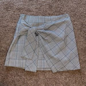 Plaid Wrap Skirt
